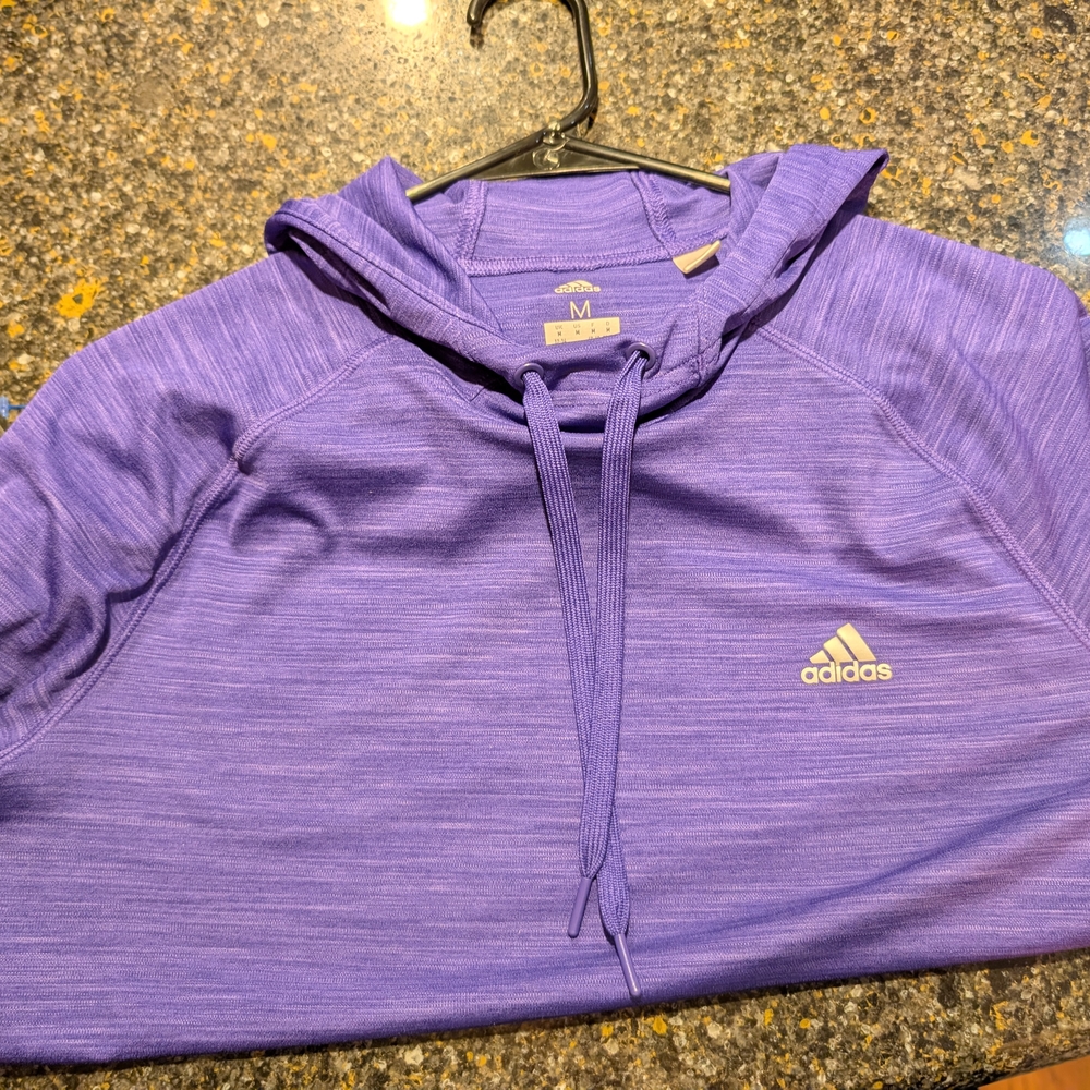 Adidas Purple Pullover Hoodie